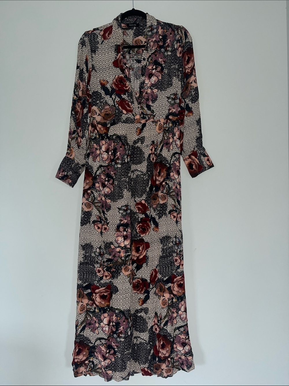 Roolee Floral V-Neck Maxi Dress